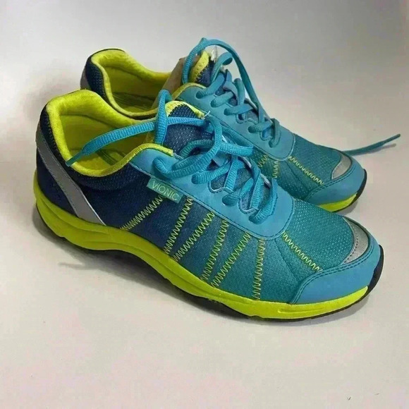 Vionic Shoes - Vionic women’s alliance orthotic comfort green  blue running shoe size 7.5 NWOT